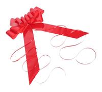 BESTOYARD Nœud Extra-Large Rouge pour Voiture de Mariage en PVC Léger et Réutilisable, Décoration Élégante pour Nuptiale et Fêtes
