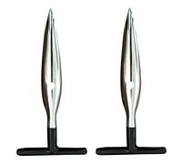BESTOYARD Outil Facile à Utiliser en Acier Inoxydable Noir Tropical Perce-noix Lot de 2 Pièces Cuisine et Maison Pratique