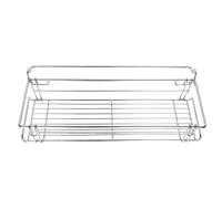 BESTOYARD Panier de Rangement Suspendu Pliable en Acier Inoxydable | Organisateur Extérieur Argenté, Support Multifonction Panier Allongé et Crochet Pliant, Barbecue