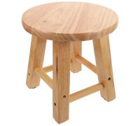BESTOYARD Petit Tabouret en Bois Massif Khaki Confortable pour S'asseoir Surface Lisse, Maison Bureau Travail, Style Rustique Chic