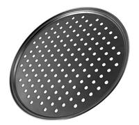 BESTOYARD Plaque à Pizza Ronde en Acier au Carbone, Conduction Thermique, Nettoyage Simple, Usage Cuisine Domestique et Professionnelle