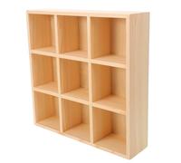 BESTOYARD Porte-café pour Comptoir en Bois Beige 9 Compartiments Léger et Portable pour Capsules et Sachets de Sucre, Organiseur Pratique pour Table Cuisine