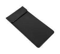 BESTOYARD Presse-papiers du Menu en Cuir Synthétique Noir Clip Magnétique, Antidérapant et Tactile Confortable, Prise de Commande en Restaurant