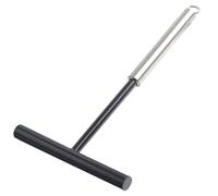 BESTOYARD Spatule en Acier Inoxydable pour Crêpes, Outil Professionnel pour Crêpière Manche Long, Épandeur Uniforme pour Pancakes et Bacon, Petit-déjeuner