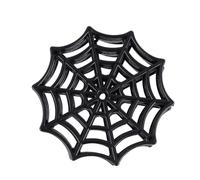 BESTOYARD Toile D'araignée Noire en Plastique 50 Pièces, Décoration Halloween Résistante et Décorative pour Fête à Thème en Intérieur et Extérieur
