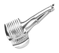 BESTOYARD Trancheuse à Aliments Maison Trancheuse à Fruits Cuisine en Acier Inoxydable Argenté, Coupe-oignons, Tomates, Pommes de Terre et Citrons, Gadget Cuisine à Main