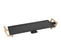 Bestron gril de table électrique, plaque de gril XL Teppanyaki en design asiatique, plaisir de griller pour 6 personnes, très grande surface de gril, 1.800 W, couleur : noir