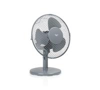 Bestron Ventilateur de table - 23 cm de diamètre - 2 vitesses - Oscillation à 85° - Gris - DDF23G