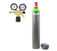 Bestschweissen.de Bouteille de gaz de protection Argon 10 l Mélange Ar/CO2 avec détendeur de pression Argon - 200 bar Bouteille de gaz de protection remplie + détendeur de pression Ar/CO2-10
