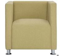 Bestseller Chaise simple - BURKE - Fauteuil salon - cube Vert Tissu FF4676