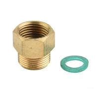 Besttoolifes Adaptateur de nettoyeur haute pression en laiton M22 x 1,5 mâle vers femelle G1/2", 400 bar max, haute température de 150 °C, compatible avec connexions à vis manuelles ou rapides, pour