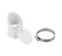 Besttoolifes Clapet anti-retour 110 en PVC 160 pour tuyau d'évacuation anti-refoulement 75 sortie d'eaux usées 200 clapet anti-retour unidirectionnel avec pince (50 mm)