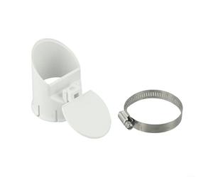 Besttoolifes Clapet anti-retour 110 en PVC 160 pour tuyau d'évacuation anti-refoulement 75 sortie d'eaux usées 200 clapet anti-retour unidirectionnel avec pince (50 mm)