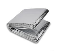 Besttoolifes Feuille d'isolation de radiateur double face en aluminium à bulles pour sol, plafond, toit, mur (sans autocollants) 5 m x 60 cm