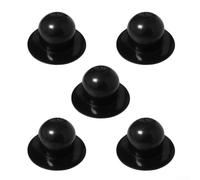 Besttoolifes Filtre de piscine, bouchon de trou pour piscine Intex Summer Escape Pools, pièce de rechange en plastique noir pour modèles de pompe de 1500 GPH ou moins (5 pièces)
