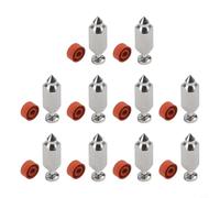 Besttoolifes Lot de 10 kits de soupape à aiguille à flotteur pour carburateur 398188, construction en métal durable, compatible avec les moteurs Briggs & Stratton série 91400 15Z100 93400 129H00