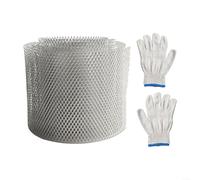 Besttoolifes Rouleau de protection de gouttière en aluminium, filet filtrant les feuilles et les débris, pour protection du drainage du toit, facile à couper et à installer, 12,7 cm x 6 m ou 15 cm x 6