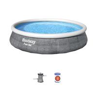 Bestway Piscine tubulaire ronde Steel Pro Max – filtre à cartouche – Ø 305 x H 76 cm