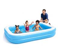 Bestway 54006 Piscine gonflable rectangulaire familiale translucide 262 x 175 x 51 cm (1 unité)