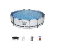 Bestway 56488 Piscine Rond Avec Cadre 457x107h Pompe Filtre Petite Échelle Toile