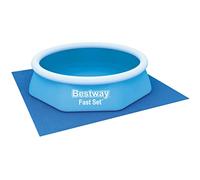 Bestway 58000 Tapis de Sol Carré 244 X 244 cm pour Piscine Hors Sol Fast Set™ ou Steel Pro™