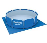 Bestway 58001 Tapis de Sol Carré 305 X 305 cm pour Piscine Hors Sol Fast Set™, Steel Pro™, Steel Pro Max™ et Hydrium™ Bleu