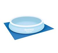 Bestway 58002 Tapis de Sol Carré 366 X 366 cm pour Piscine Hors Sol Fast Set™, Steel Pro™, Steel Pro Max™ et Hydrium™, Bleu, 410 x 410 x 1 cm