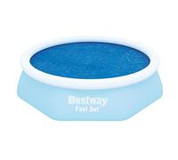 Bestway 58060 Bâche Solaire Diamètre 210 cm pour Piscine Hors Sol Fast Set™ Ronde Diamètre 244 cm