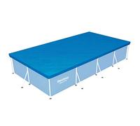 Bestway 58107 Bâche 4 saisons pour piscine hors sol Steel Pro rectangulaire 400X211 cm Bleu