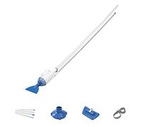 Bestway 58212 Aspirateur de Piscine Aquacrawl 2 Têtes de Balai, Tuyau, Manche Alu 4 X 60 cm Bleu
