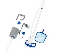 Bestway Kit entretien piscine hors-sol – Skimmer, aspirateur Venturi, perche télescopique 2,79 m