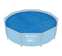 Bestway 58241 Bâche Solaire diamètre 289 cm pour Piscine Hors Sol Ronde diamètre 305 cm Bleu