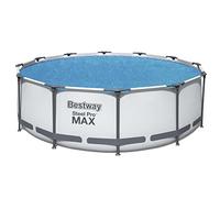 Bestway 58242 Bâche Solaire diamètre 356 cm Piscine Hors Sol Ronde diamètre 366 cm Bleu