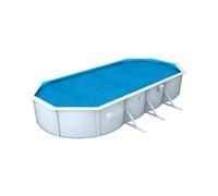 Bâche à bulles Bestway ovale 4,90 x 3,50 m pour piscine Hydrium de 5 x 3,60 x 1,20 m