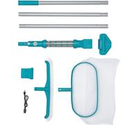 Kit d'entretien de piscine avec aspirateur et épuisette