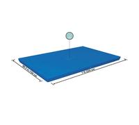 Bestway Bâche d'hiver pour piscine - 221x150x43 cm