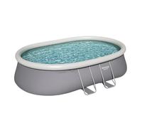 BESTWAY Bestway Piscine gonflable ovale Bestway Fast Set 549 x 366 x 122 cm grise