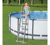 Bestway Échelle de piscine de sécurité à 4 marches Flowclear 132 cm, échelle de sécurité pour piscine, escalier de piscine, escaliers de piscine hors sol 3202667 G