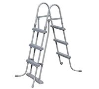 Bestway - Échelle de sécurité pour Piscine Hors Sol 3 marches Gris BW58330 1x1x1 cm
