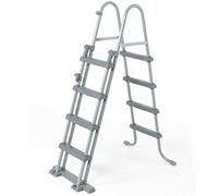Bestway - Echelle de sécurité pour Piscine Hors Sol, 4 marches de Chaque côté, Hauteur 122 cm