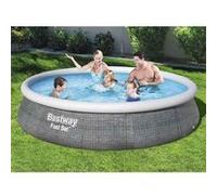 Bestway Ensemble de piscine gonflable Fast Set avec pompe 396x84 cm, piscine, piscine à installation rapide, piscine hors sol, piscines 3202552 G