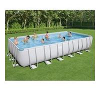 Bestway Ensemble de piscine Power Steel Rectangulaire 732x366x132 cm, piscine à cadre, piscine hors sol, ensemble de piscines, piscines à cadre 3202640 G
