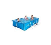 Bestway family splash frame piscine bleu 400 x 211 x 81 cm + + filtre à cartouche 2,01m h
