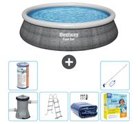 BESTWAY Fast Set - 457 x 107 cm - Imprimé rotin