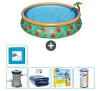 Bestway Fast Set Piscine - 457 x 84 cm - Imprimé paradis