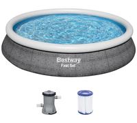 BESTWAY Fast Set Piscine hors sol, 457 x 84 cm, avec pompe 57313
