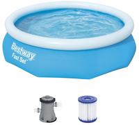 BESTWAY Fast Set Piscine hors sol ronde, 305 x 76 cm, avec pompe 57270