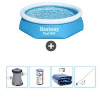 Bestway Fast Set Piscine Ronde Gonflable - 244 cm - Bleu
