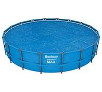 Bestway Flowclear Bâche de Protection Solaire Ronde de 5,5 m pour Piscine Hors Sol avec Sac de Rangement, Bleu (Housse Uniquement)