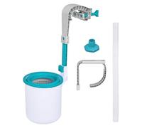 Bestway Flowclear Écumoire automatique de surface de piscine à fixation murale pour piscines hors sol avec pompes filtrantes de 2006 litres et plus, blanc/bleu